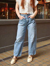 High Rise Barrel Jeans