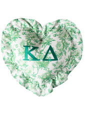 Kappa Delta - Floral Heart Pillow