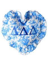 Tri Delta - Floral Heart Pillow