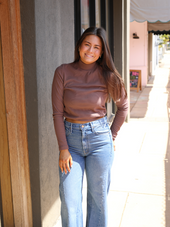 Rhea's Ruched Side Perfect Turtleneck