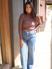 Rhea's Ruched Side Perfect Turtleneck