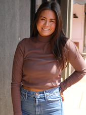 Rhea's Ruched Side Perfect Turtleneck