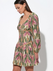 Coralie Drop Waist Floral Mini Dress Coralie Drop Waist Floral Mini Dress