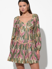 Coralie Drop Waist Floral Mini Dress