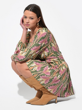 Coralie Drop Waist Floral Mini Dress