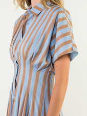 Striped Collared Dress
