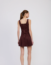 Delphine Pleated Mini Dress