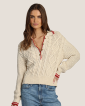 Charlotte Cable Button Sweater
