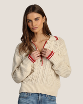 Charlotte Cable Button Sweater
