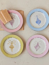 Stoneware Plate with Ornament Stoneware Plate with Ornament