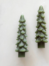 Unscented Tree Shaped Taper Candles in Box 4-3/4"