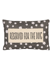 Cotton & Jute Embroidered Lumbar Pillow Reserved For Dog