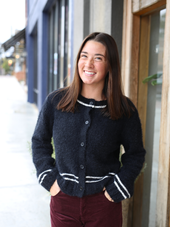 Contrast Stripe Cardigan