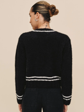 Contrast Stripe Cardigan