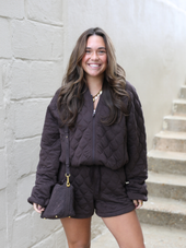 Marley Quilted Bomber Jacket