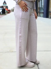 Erika Soft Knit with Satin Trim Pants