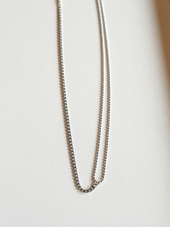 Single & Double Chain Necklace Silver