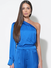 Cameron One Shoulder Satin Top
