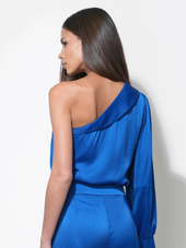 Cameron One Shoulder Satin Top