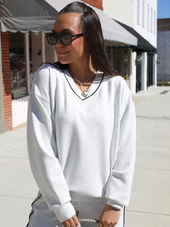 Poly Piping V-Neck