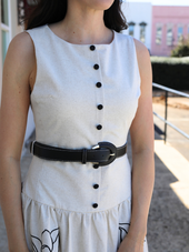 Diane Sleeveless Button Down Midi Dress