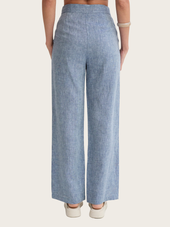 Helen 2 Tone Linen Wide Leg Pants