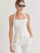 Sasha Tailored Halter Top