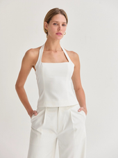 Sasha Tailored Halter Top
