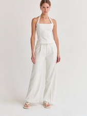 Sasha Tailored Halter Top