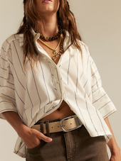 Seaside Cotton Stripe Shirt