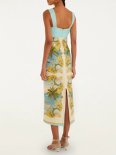 Royal Sea Sleeveless Maxi Dress