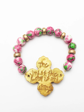 Pink and Green Andrea Bracelet