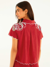 Blouse With Embroidery