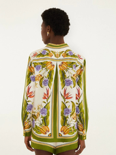 Tropical Scarf Sand Shirt