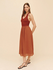Halter Neck Mixed Dress