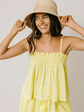 Cotton Eyelet Daphne Top