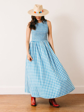 Blue Bay Gingham Marine Dress
