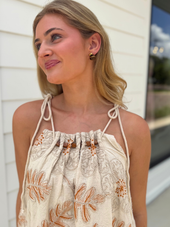 Embellishments Beads Neckline Mini Dress