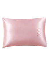 Sorority Pink Embroidered Satin Pillowcase