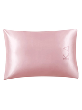 Sorority Pink Embroidered Satin Pillowcase