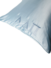 Sorority Pink Embroidered Satin Pillowcase