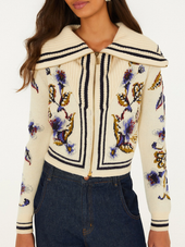 Golden Nature Off-White Cardigan