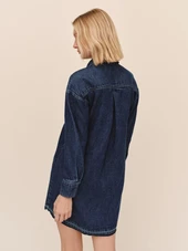 Pullover Pocket Shirt Dress