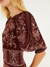 Liz Burgundy Maxi Dress