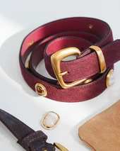Suede Stone Belt
