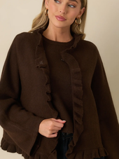 Sabrina Ruffle Cardigan