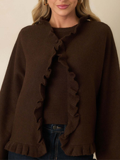 Sabrina Ruffle Cardigan