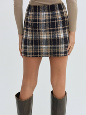 Elise Plaid Mini Skirt