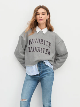 Cropped Collegiate Sweatshirt
