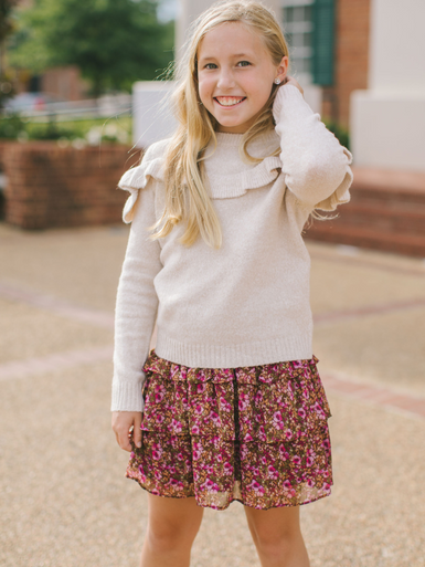 Tween Dear Rosaline Tiered Mini Skirt - L.A. Green